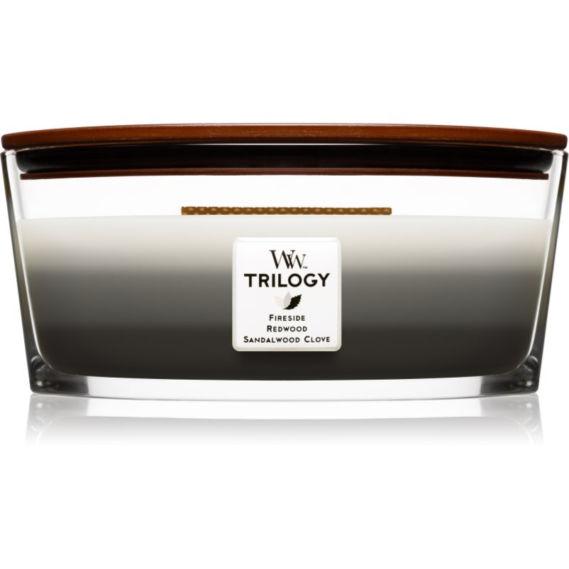 Woodwick Trilogy Warm Woods illatgyertya fa kanóccal (hearthwick) 453.6 g-Ár