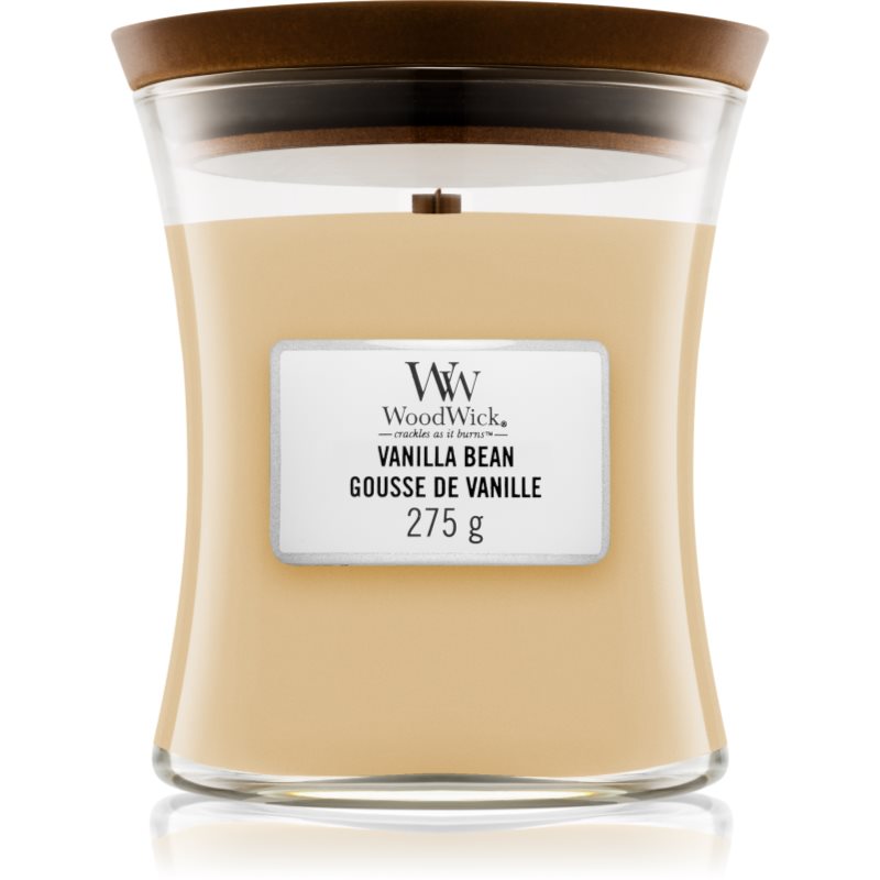 Woodwick Vanilla Bean illatgyertya fa kanóccal 275 g-Eredeti