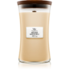 Woodwick Vanilla Bean illatgyertya fa kanóccal 609