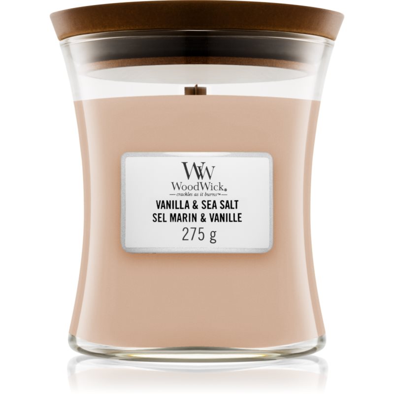 Woodwick Vanilla & Sea Salt illatgyertya fa kanóccal 275 g-Ár