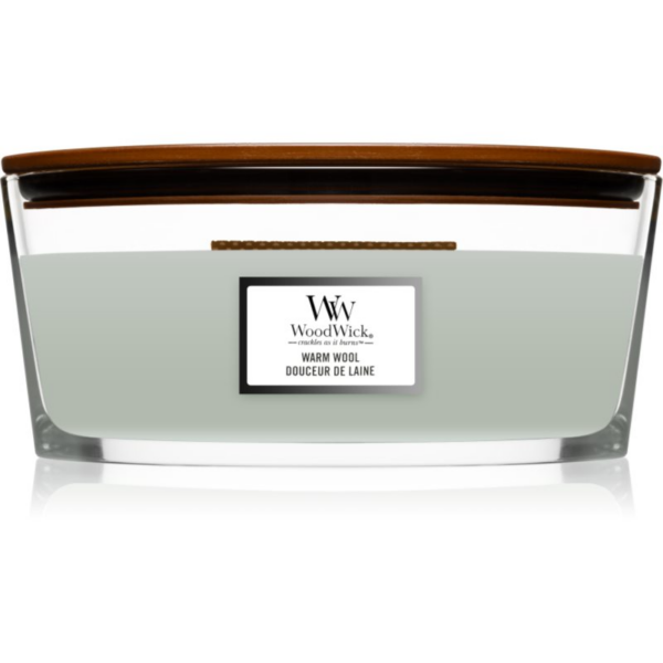 Woodwick Warm Wool illatgyertya fa kanóccal (hearthwick) 453