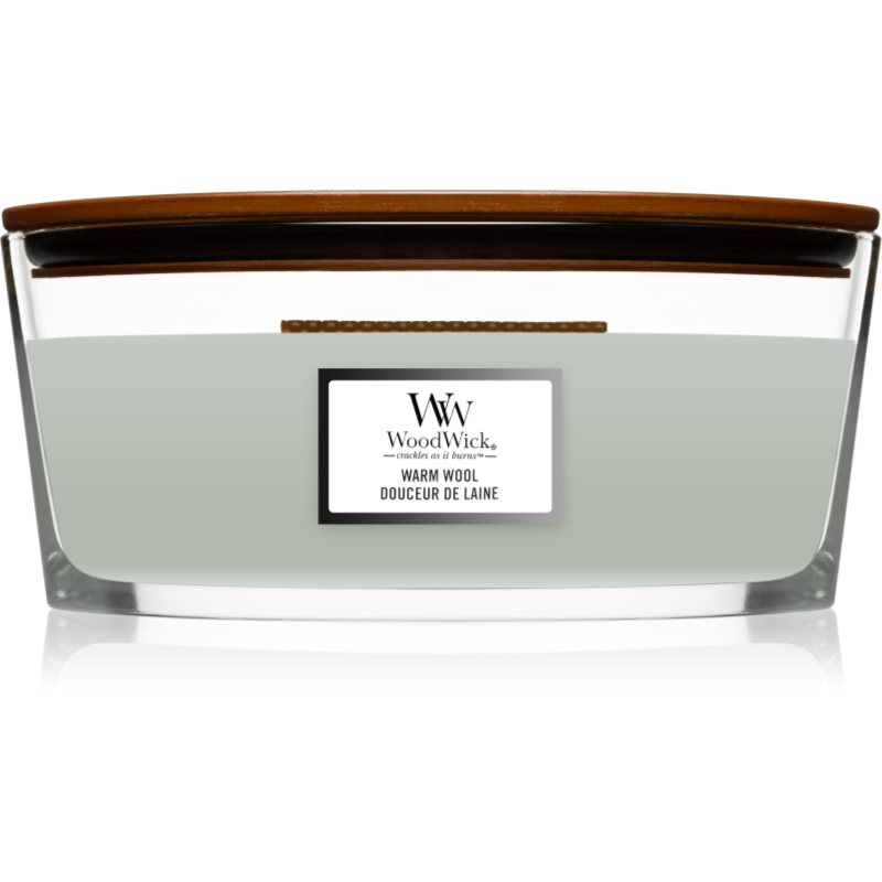 Woodwick Warm Wool illatgyertya fa kanóccal (hearthwick) 453