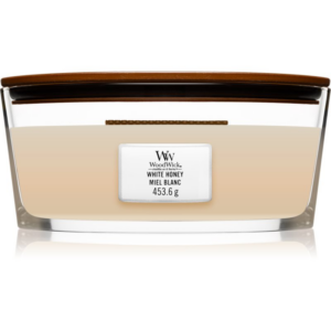 Woodwick White Honey illatgyertya fa kanóccal (hearthwick) 453 g-Eredeti