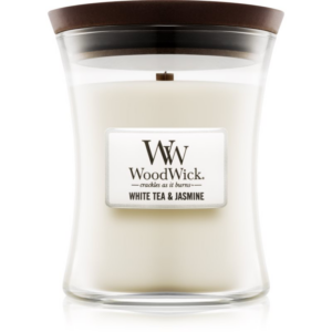 Woodwick White Tea & Jasmine illatgyertya fa kanóccal 275 g-Ár