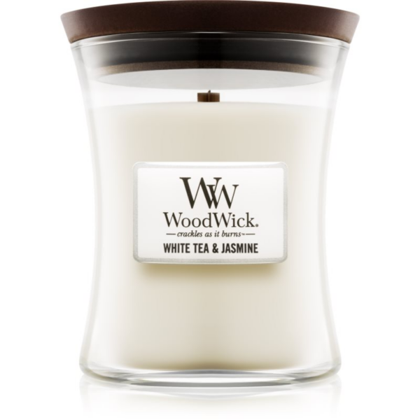 Woodwick White Tea & Jasmine illatgyertya fa kanóccal 275 g-Ár