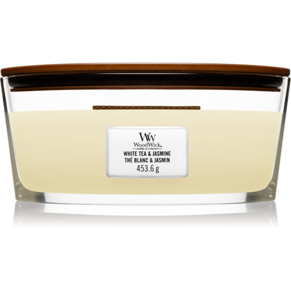 Woodwick White Tea & Jasmine illatgyertya fa kanóccal (hearthwick) 453.6 g-Ár