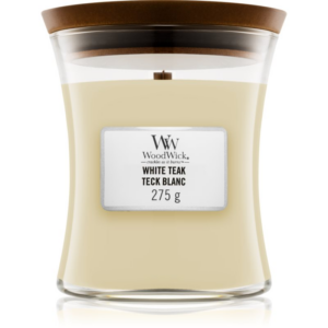 Woodwick White Teak illatgyertya fa kanóccal 275 g-Ár