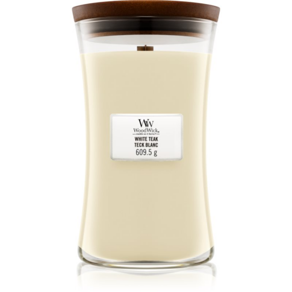 Woodwick White Teak illatgyertya fa kanóccal 609.5 g-Ár