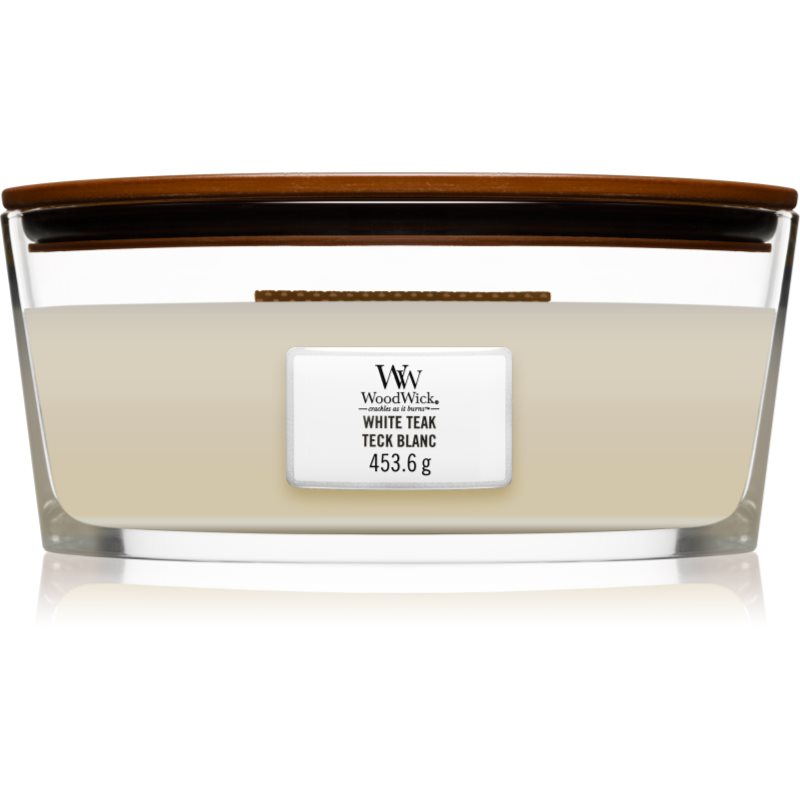 Woodwick White Teak illatgyertya fa kanóccal (hearthwick) 453.6 g-Ár