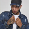 Wooly cap black/blue