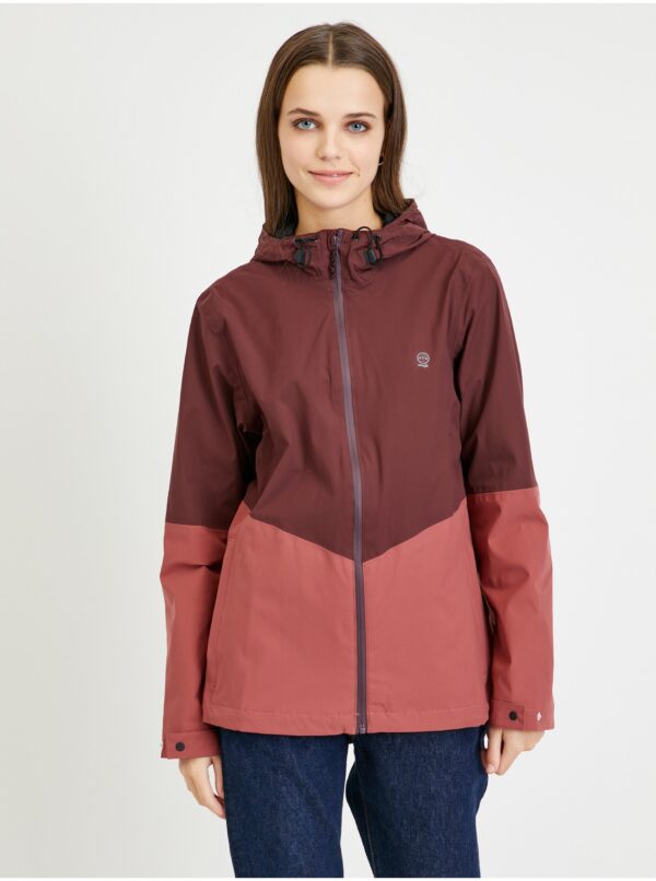 Wrangler Women's Burgundy Winter Hooded Jacket - Women
