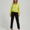 Wrinkled 7/8 leg trousers