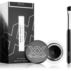XX by Revolution MAXX IMPACT tartós zselés szemhéjtus ecsettel árnyalat Black 3 g-Eredeti