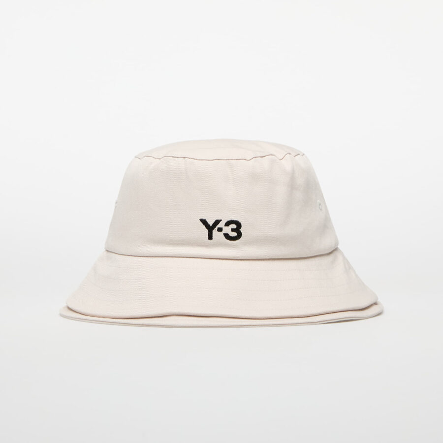 Y-3 3-Stripes Bucket Hat Talc OSFM-alacsony-ár