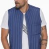 Y8611 DEWBERRY MEN'S VEST-BLUE