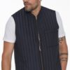 Y8611 DEWBERRY MEN'S VEST-NAVY BLUE