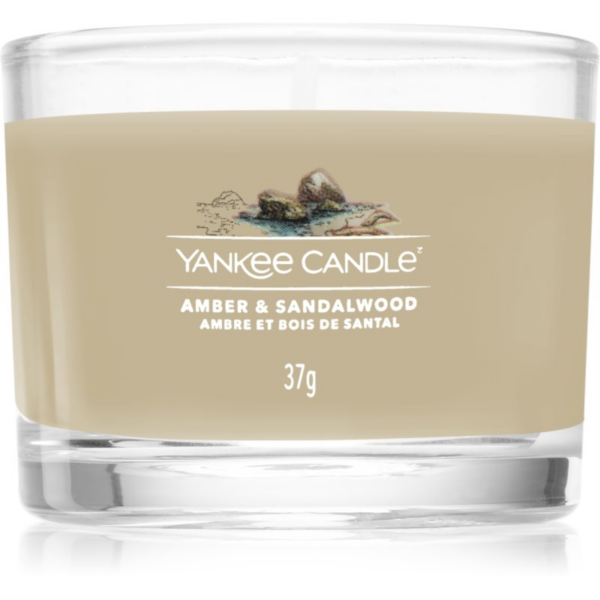 Yankee Candle Amber & Sandalwood viaszos gyertya 37 g-Ár