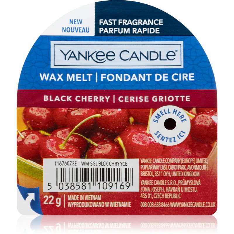 Yankee Candle Black Cherry illatos viasz aromalámpába 22 g-Ár