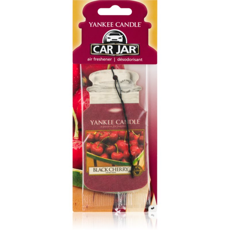 Yankee Candle Black Cherry lógó autóillatosító 1 db-Ár