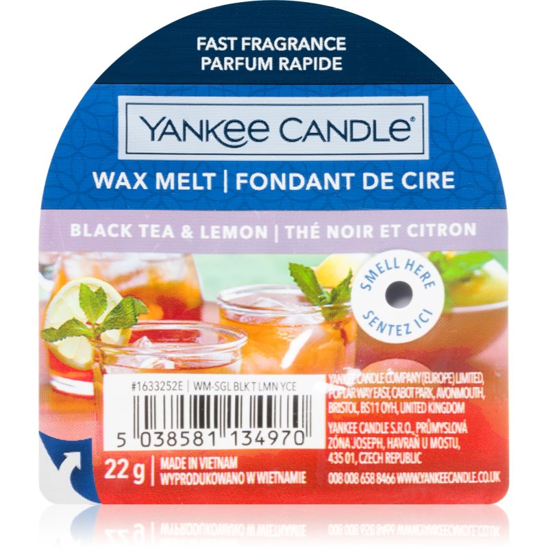 Yankee Candle Black Tea & Lemon illatos viasz aromalámpába Signature 22 g-Ár