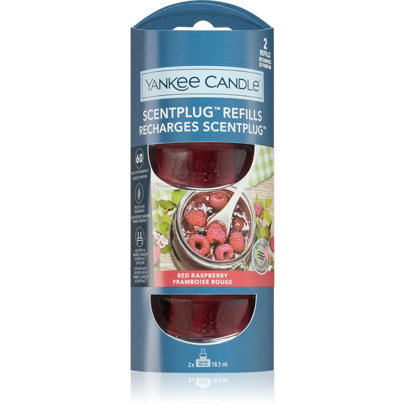 Yankee Candle Red Raspberry Refill parfümolaj elektromos diffúzorba 2x18