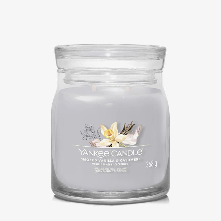 Yankee Candle Signature Medium Jar 2 Wicks - Smoked Vanilla & Cashmere Universal-alacsony-ár