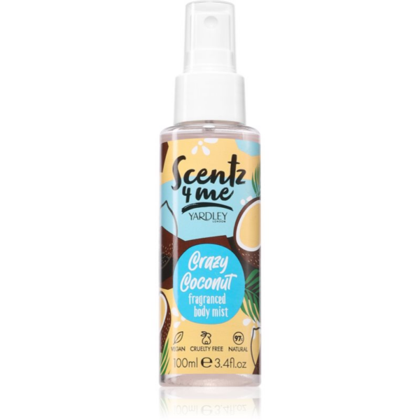 Yardley Scentz 4 Me Crazy Coconut test permet hölgyeknek 100 ml-ár