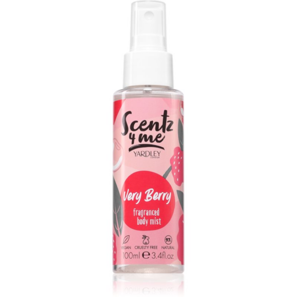 Yardley Scentz 4 Me Very Berry test permet hölgyeknek 100 ml-ár