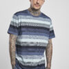 Yarn Dyed Sunrise Stripe Vintageblue T-Shirt