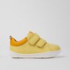 Yellow Boys' Leather Sneakers Camper - Boys