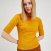 Yellow Ladies Short Sleeve Sweater ORSAY - Women