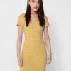 Yellow Striped Basic Dress ONLY Fiona - Women