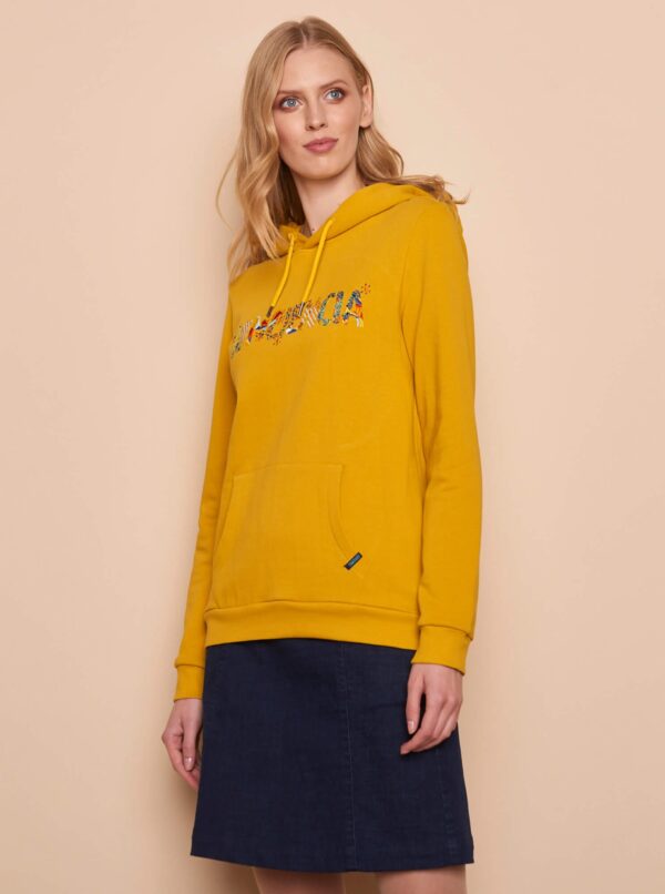 Yellow Womens Hoodie Tranquillo - Women