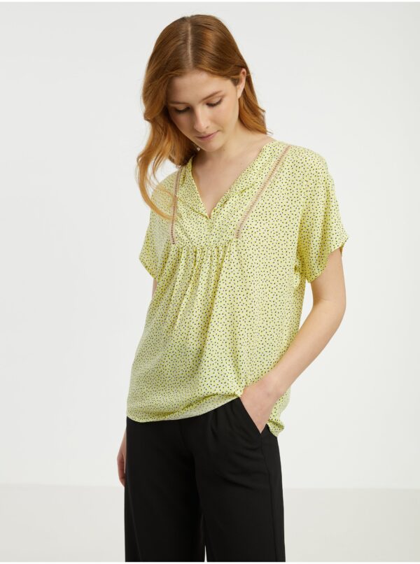 Yellow Women's Patterned Blouse CAMAIEU - Womens