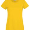 Yellow Women's T-shirt Lady fit Original Fruit of the Loom