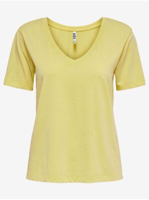 Yellow basic t-shirt JDY Farock - Women's