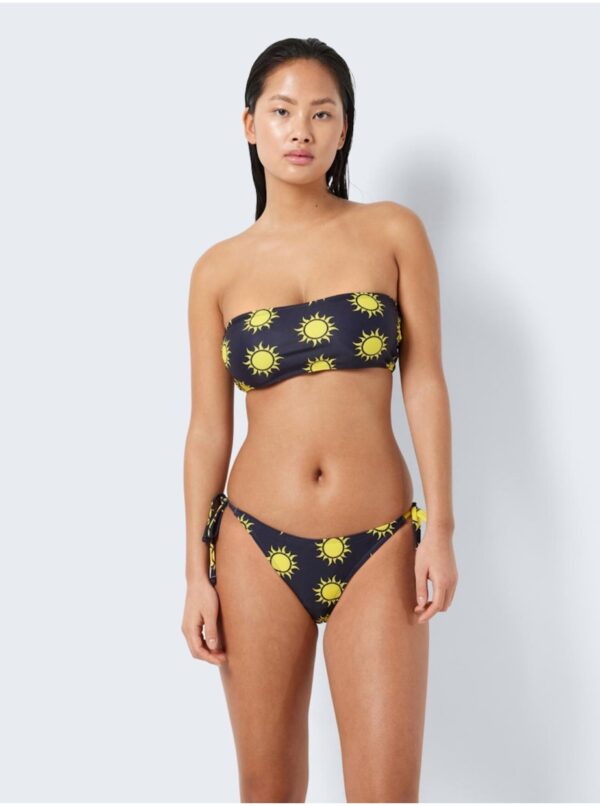 Yellow-black women's patterned bikini top Noisy May Sun - Women