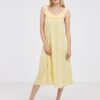 Yellow patterned midishats for hangers JDY Starr - Ladies