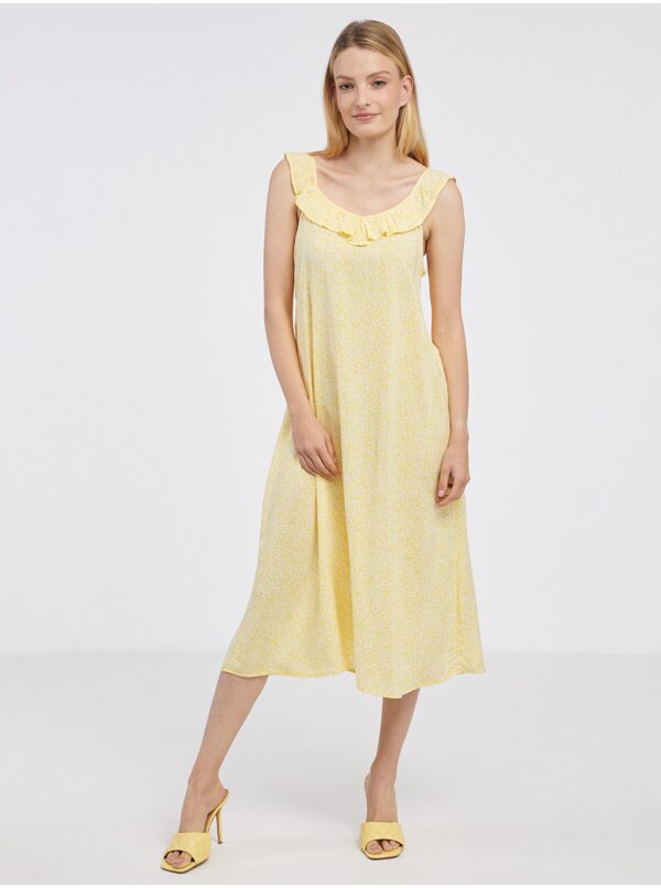 Yellow patterned midishats for hangers JDY Starr - Ladies