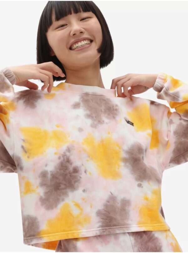 Yellow-pink women's tie-dye sweatshirt VANS Grunge - Women's