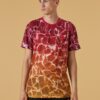 Yellow-red men's patterned T-shirt New Era Chibul - Men