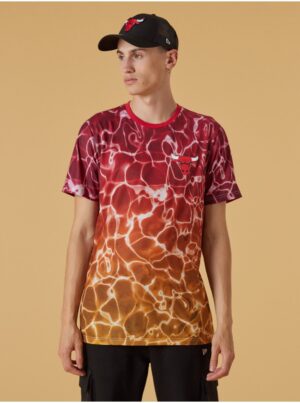 Yellow-red men's patterned T-shirt New Era Chibul - Men