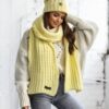 Yellow scarf Cocomore bmgB576.lemon