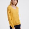 Yellow women's basic sweater CAMAIEU - Women