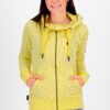 Yellow women's patterned hoodie Alife and Kickin - Women