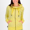 Yellow women's patterned hoodie Alife and Kickin - Women