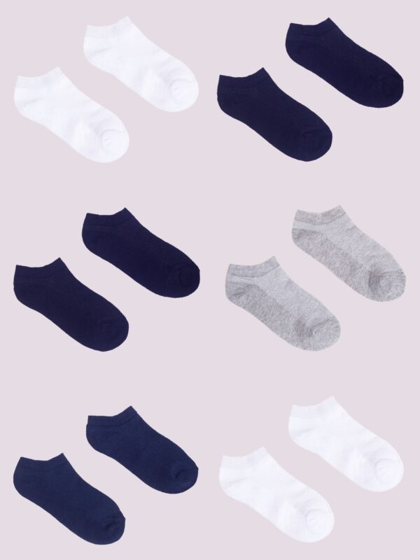 Yoclub Kids's Ankle Thin Socks Basic Colours 6-Pack P1