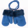 Yoclub Kids's Boy's Single-Finger Double-Layer Gloves RED-0001C-AA10-001