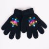 Yoclub Kids's Girls' Five-Finger Gloves With Hologram RED-0068G-AA50-003