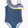 Yoclub Kids's Girl's One Piece Swimming Costume LKJ-0027G-A100 Navy Blue